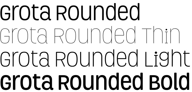Grota Rounded font