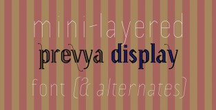 Prevya Display font
