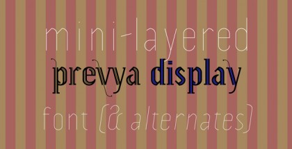 Prevya Display font