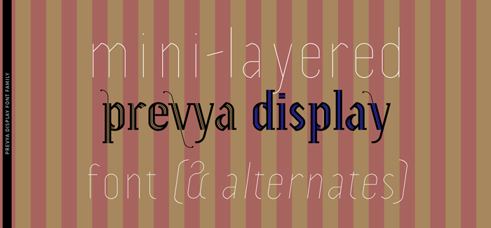 Prevya Display font