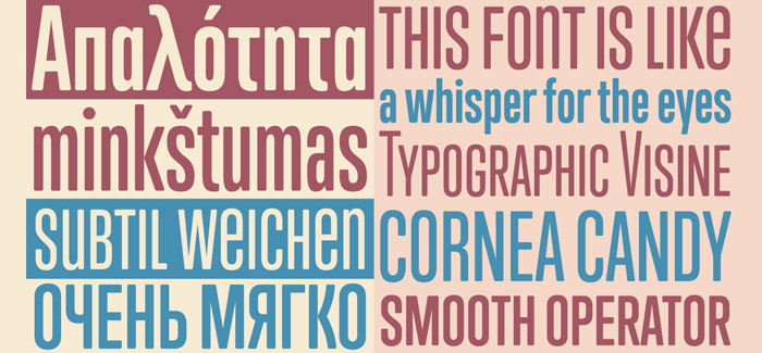 Trump Soft Pro font by Canada Type