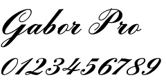 Gabor Pro font