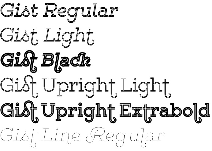 Gist font