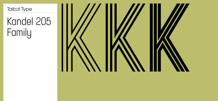 Kandel 205 font