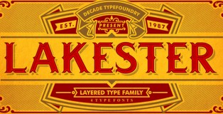 Lakester font