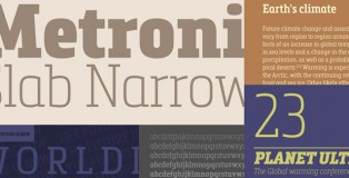 Metronic Slab Narrow font