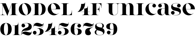 Model 4F font