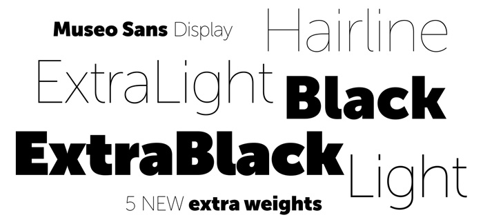 Museo Sans Display font