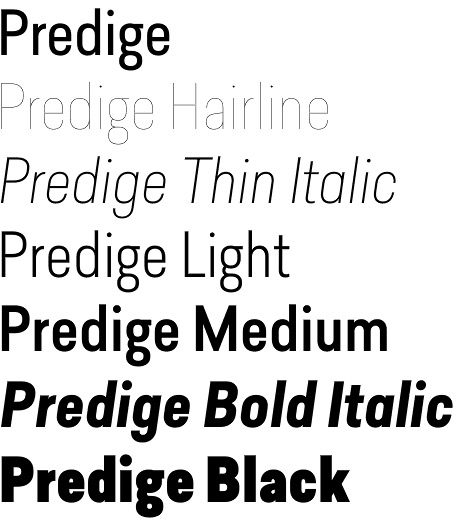 Predige font