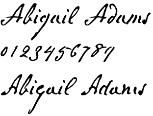 Abigail Adams font