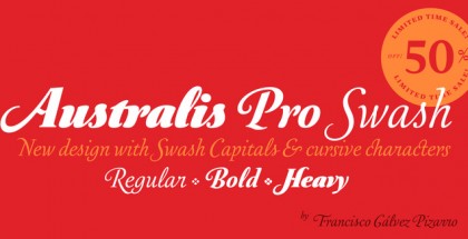 Australis Pro Swash font by Latinotype – an excep