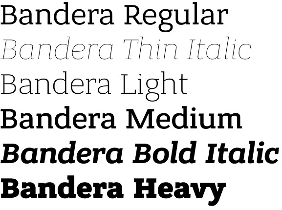 Bandera font