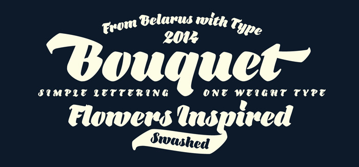 Bouquet font