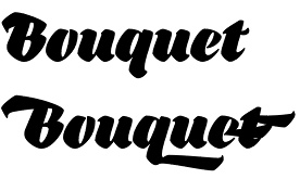 Bouquet font
