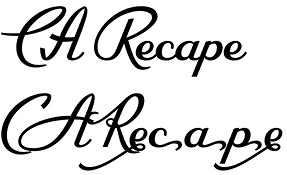 CA Recape font
