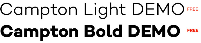 Campton Demo free fonts
