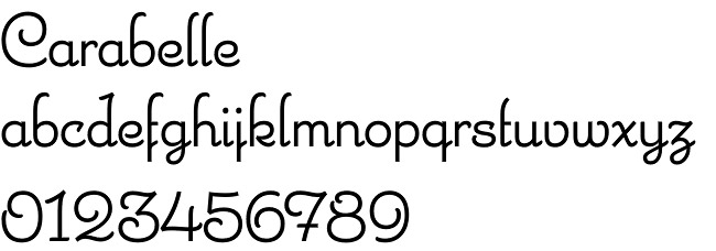 Carabelle font