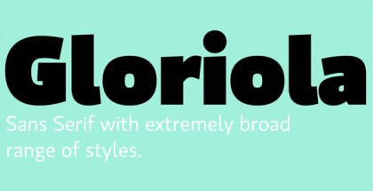 Gloriola font family