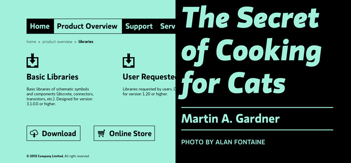 Gloriola font family