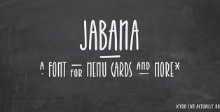 Jabana font by Nils Types