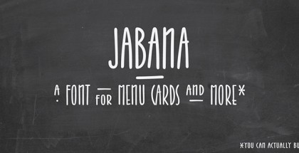 Jabana font by Nils Types