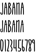 Jabana font