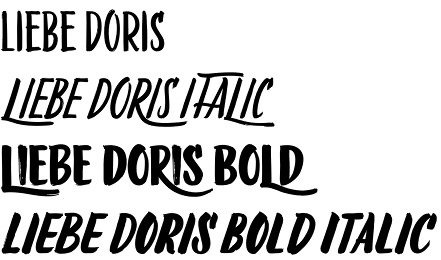 LiebeDoris font