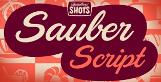 Sauber Script font
