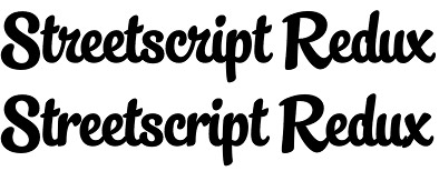 Streetscript Redux font