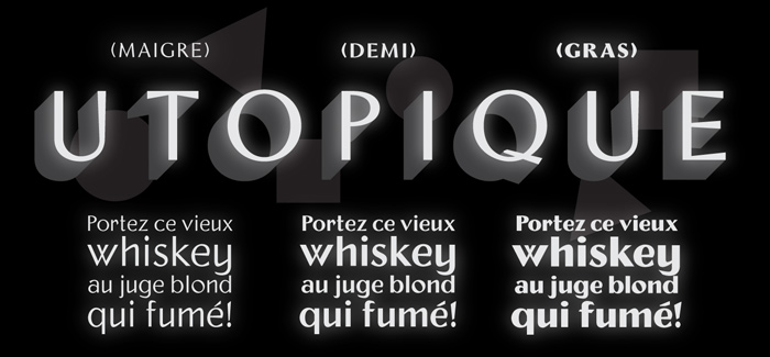 Utopique font