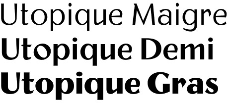Utopique font