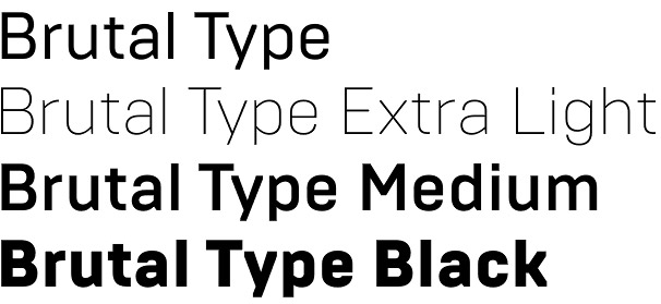 Brutal Type font Brutal Type font