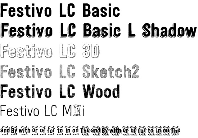 Festivo LC font