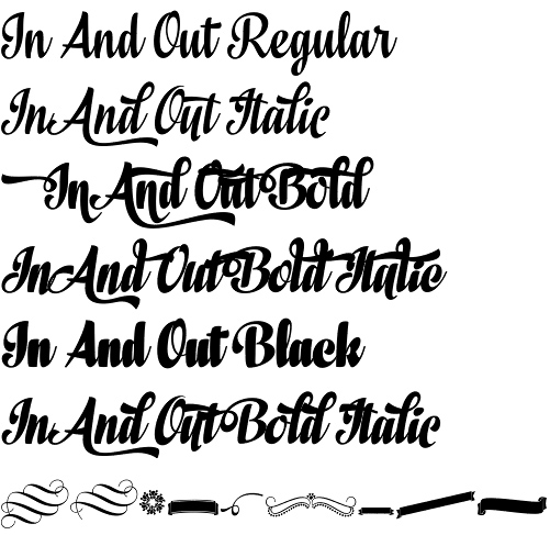 In And Out font