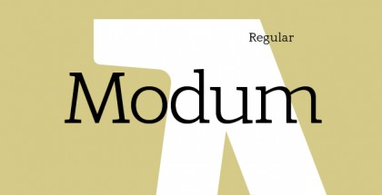 Modum free font