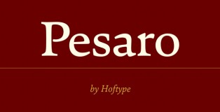 Pesaro font