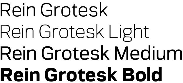 Rein Grotesk font