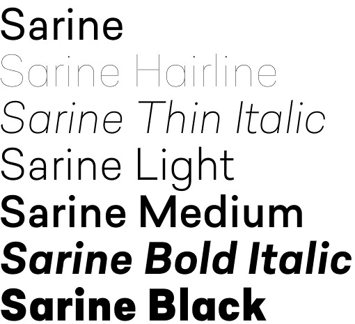 Sarine font