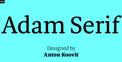 Adam Serif font