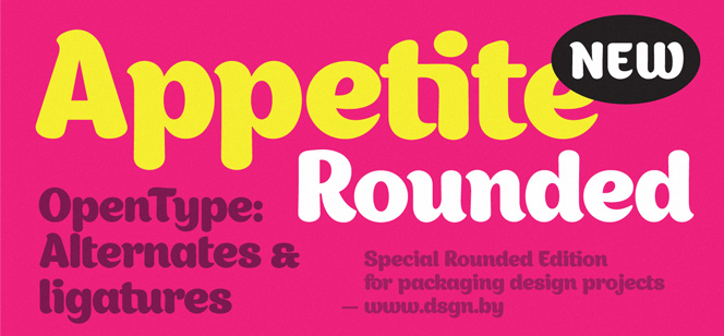 Appetite Rounded font
