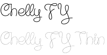 Chelly FY font
