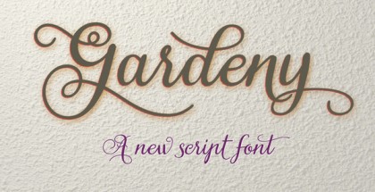 Gardeny font