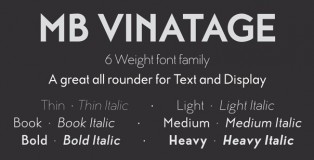 MB Vinatage font