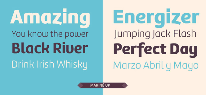 Mariné font