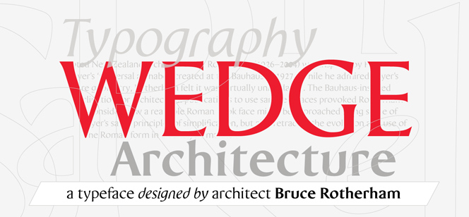 P22 Wedge font