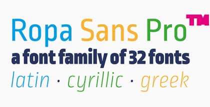 Ropa Sans Pro font