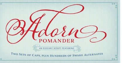 Adorn Script Fonts