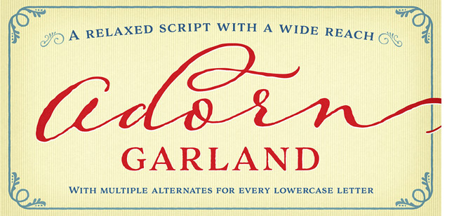 Adorn Script Fonts