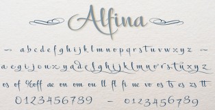 Alfina font