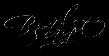 Bird Script font